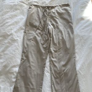 Cherokee Workwear Small Scrub Pants Tan Khaki